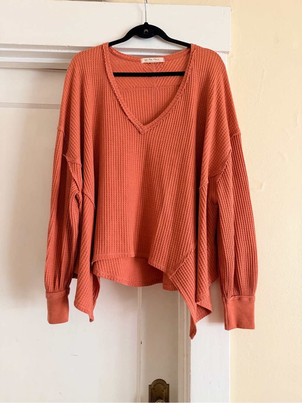We The Free Coraline Thermal Sugar Magnolia Waffle Top Size S